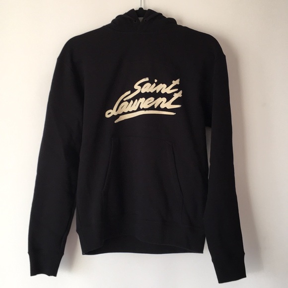 Saint Laurent Black 50’s Signature Hoodie XS - Picture 1 of 4
